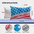 CHANGE MOORE 4th of July Patriotic Throw Pillow Cover 20x12 USA 1pcs by Deal US