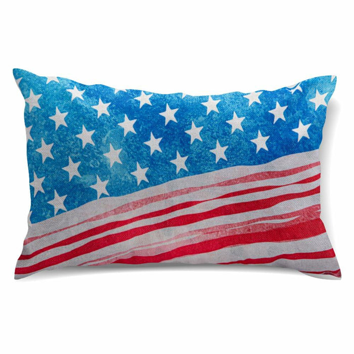 CHANGE MOORE 4th of July Patriotic Throw Pillow Cover 20x12 USA 1pcs by Deal US