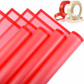Tenare 36pcs Waterproof Flower Wrapping Paper & 50yd Satin Ribbon Red by Deal US