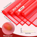 Tenare 36pcs Waterproof Flower Wrapping Paper & 50yd Satin Ribbon Red by Deal US
