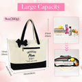 KUIRAN Canvas Tote Bag for Mom Hospital Shopping Beach Gifts from Family by Deal US
