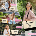 KUIRAN Canvas Tote Bag for Mom Hospital Shopping Beach Gifts from Family by Deal US