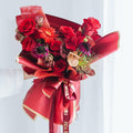 Tenare 36pcs Waterproof Flower Wrapping Paper & 50yd Satin Ribbon Red by Deal US
