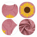 Sunflower Women Graphic Tee Faith Short Sleeve Shirt Pink Size S by Deal US