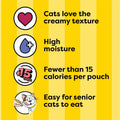 BestBy12/26 Temptations Creamy Puree Cat Treats Chicken & Salmon 16 Pouches by Deal US