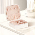 Sincerez Jewelry Box Small Portable Organizer for Rings Necklaces by Deal US