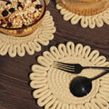 AHHFSMEI 8 Inch Heat Resistant Trivets Pot Holders 4pcs Light Brown by Deal US