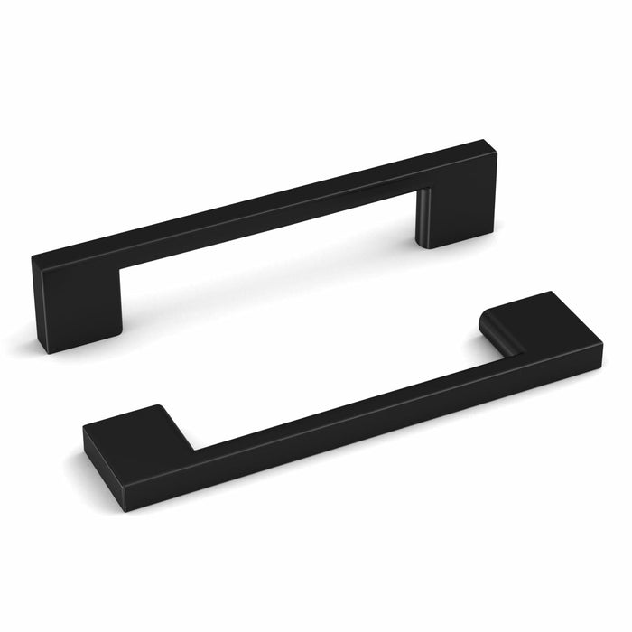 Haliwu 10 Pack Black Cabinet Handles 3-3/4 Inch Hole Center Modern Pulls by Deal US