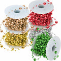 Ecally 250ft Plastic Beads Garland Chain Roll Mix Color DIY Decoration by Deal US