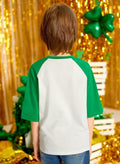 Valentine's Kids Raglan Crew Neck Top Pink Red 1-2 Years Size 1-2 Years by Deal US