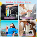 LittleHugs Silicone 2-in-1 Cup for Stanley Cup 40oz Cream Double Drinks Bag by Deal US