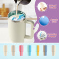 LittleHugs Silicone 2-in-1 Cup for Stanley Cup 40oz Cream Double Drinks Bag by Deal US