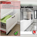 RSSCIIIUL Foot Pull for Trash Cabinet Drawer Full Overlay Black by Deal US