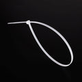 MECCANIXITY 3/16x18in Nylon Cable Zip Ties Self-Locking White 100pcs by Deal US