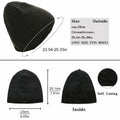 Winter Beanie Skull Cap Warm Knit Lined Outdoor Hat 4-Black&Grey - M Size by Deal US