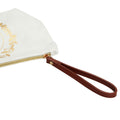 Glamlily Gold Initial I Personalized Makeup Bag White 10x3x6 In by Deal US