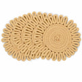 AHHFSMEI 8 Inch Heat Resistant Trivets Pot Holders 4pcs Light Brown by Deal US