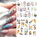Feather Nail Water Sticker Decals Dream Catcher Colorful 12PCS Nail Art by Deal US