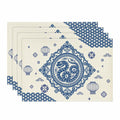 Artoid Mode Zodiac Snake Lantern Red Round Placemats 14in Set of 4 by Deal US