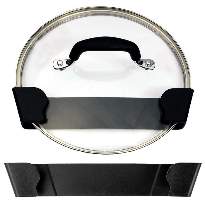 Pot Lid Wall Organizer Clips Stick-On 6" & 9" Sizes Pack of 2 by Deal US