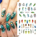Feather Nail Water Sticker Decals Dream Catcher Colorful 12PCS Nail Art by Deal US