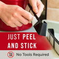 Pot Lid Wall Organizer Clips Stick-On 6" & 9" Sizes Pack of 2 by Deal US