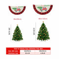 Burlap Christmas Tree Skirt 36" Red Black Buffalo Plaid Truck Farmhouse by Deal US