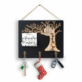 Wooden Reusable Perpetual Calendar with Hooks Home Decor Holiday Gift by Deal US