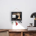 Wooden Reusable Perpetual Calendar with Hooks Home Decor Holiday Gift by Deal US