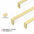 homdiy 10Pack 5in Matte Black Cabinet Handles 128mm Hole Centers by Deal US