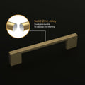 Haliwu 10 Pack Cabinet Handles 3-3/4 Inch Hole Center Champagne Bronze by Deal US