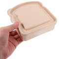 ABOOFAN 4pcs Plastic Toast Shape Sandwich Containers with Lid Food Storage by Deal US