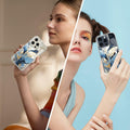 LORYVAN Magnetic Clear Case iPhone 12/12 Pro Floral Blue 6.1" by Deal US