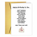 Funny Rude Birthday Card for Women Men Dad Mom Uncle Auntie 40-70th by Deal US