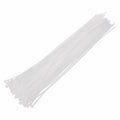 MECCANIXITY 3/16x18in Nylon Cable Zip Ties Self-Locking White 100pcs by Deal US