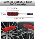 YILANBON Wheel Brush Soft Dense Fibers Car Rim Clean 2PCS by Deal US