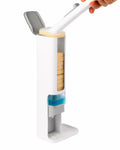 Soap Dispensing Dish Brush Set with 1 Long Handle & 10 Natural Loofah Sponges by Deal US