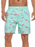 SHEKINI Mens Swim Trunks Quick Dry Compression Lining Pockets Light Green XL by Deal US