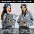 YOOLIFE Monogram Make Up Bag Birthday Gift for Women Girls Gray by Deal US