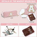 YOOLIFE Monogram Make Up Bag Birthday Gift for Women Girls Gray by Deal US