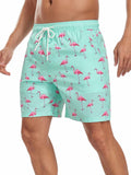 SHEKINI Mens Swim Trunks Quick Dry Compression Lining Pockets Light Green XL by Deal US