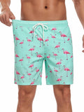 SHEKINI Mens Swim Trunks Quick Dry Compression Lining Pockets Light Green XL by Deal US