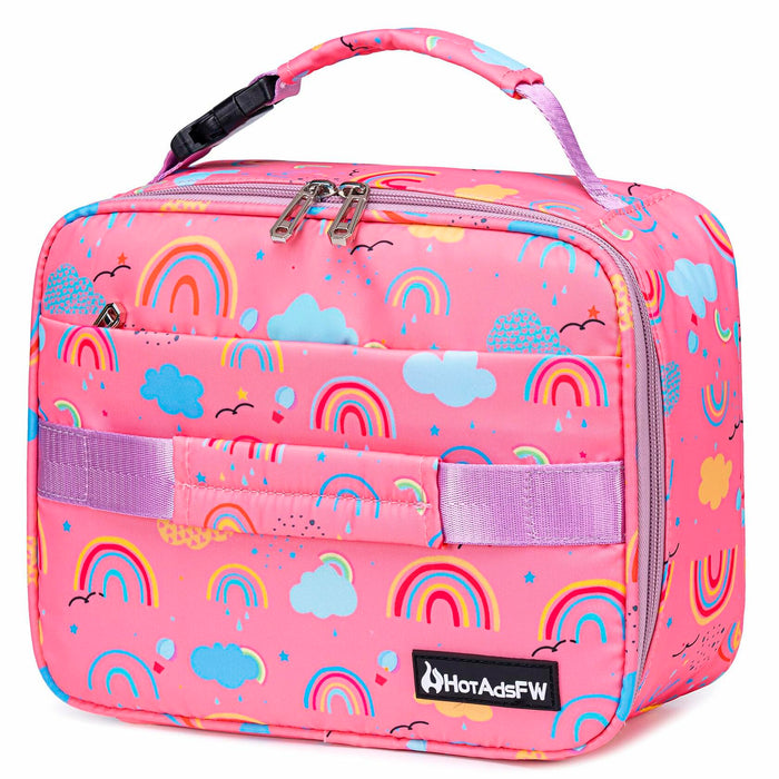HotAdsFW Rainbow Girls Lunch Box Small Kids School Lunch Bag by Deal US