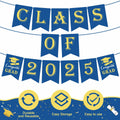 OHOME Graduation Banner 2025 Blue Congrats Grad Backdrop Party Decor by Deal US