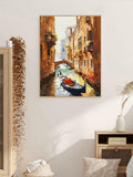 ZRIZQ Paint by Number Kit for Adults 12x16 Canvas City Colorful Box by Deal US