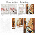 ZRIZQ Paint by Number Kit for Adults 12x16 Canvas City Colorful Box by Deal US