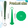 Portable Wrist Yarn Holder Leather Band Acrylic Stand Dark Green by Deal US
