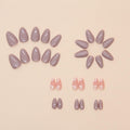 Flower Design Short Press On Nails for Women 30 Pcs Fake Nail Art Manicure by Deal US