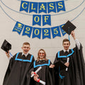 OHOME Graduation Banner 2025 Blue Congrats Grad Backdrop Party Decor by Deal US