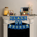 OHOME Graduation Banner 2025 Blue Congrats Grad Backdrop Party Decor by Deal US